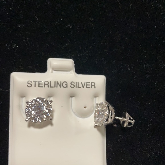 🇮🇹 Silver 925 Zirconia Stud Earrings - Picture 2 of 5